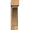 Ekena Millwork Thorton Block Rough Sawn Bracket w/ Offset Brace, Western Red Cedar, 6"W x 24"D x 24"H BKT0604X24X24THR05RWR - alternate 3